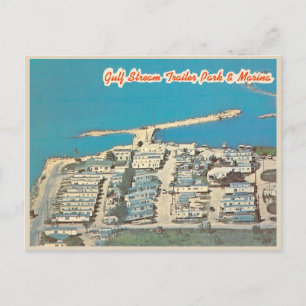 Marathon Florida Keys Vintage Trailer Park Postcard