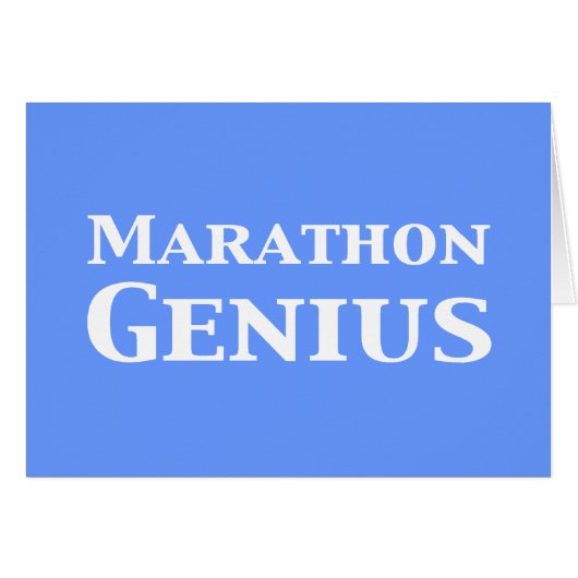 Marathon Genius Gifts Cards (Front Horizontal)