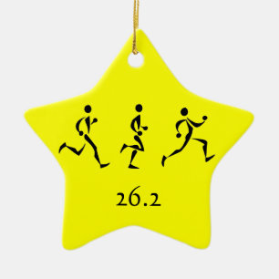 Marathon Inspiration Ceramic Ornament