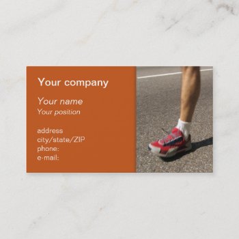 "marathon Man" Business Card by madelaide at Zazzle