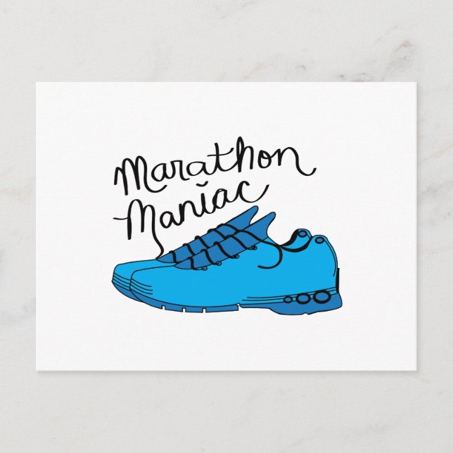 Marathon Maniac Postcard (Front)