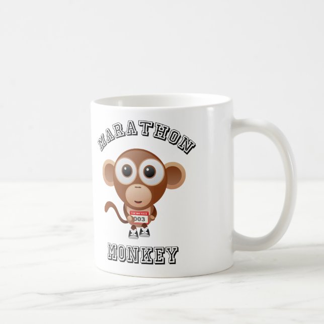 Marathon Monkey Coffee Mug (Right)