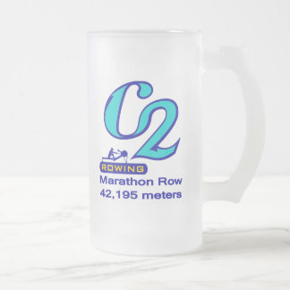 Marathon Row Frosted Glass Beer Mug