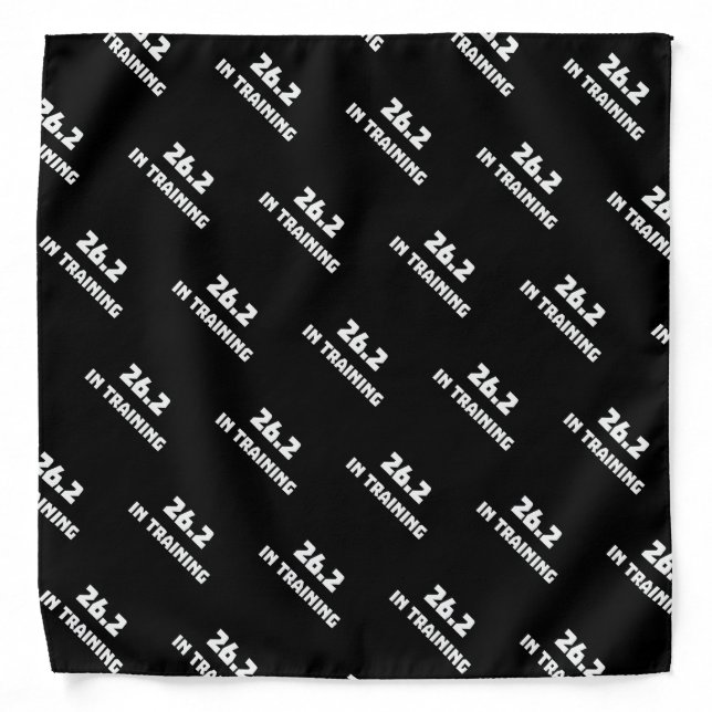 Marathon Runner 26.2 In Training Running Bandana (Front)