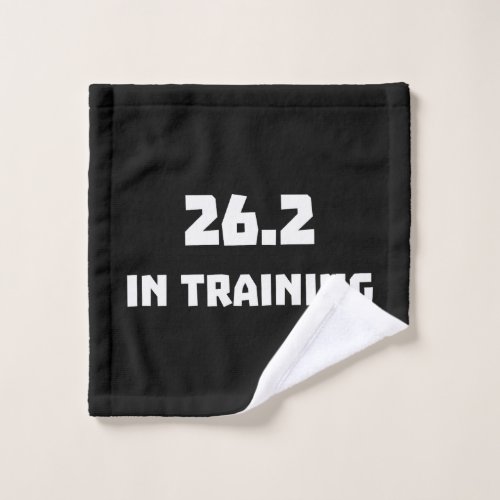 Marathon Runner 262 In Training Running Wash Cloth