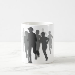 marathon runner coffee mug
