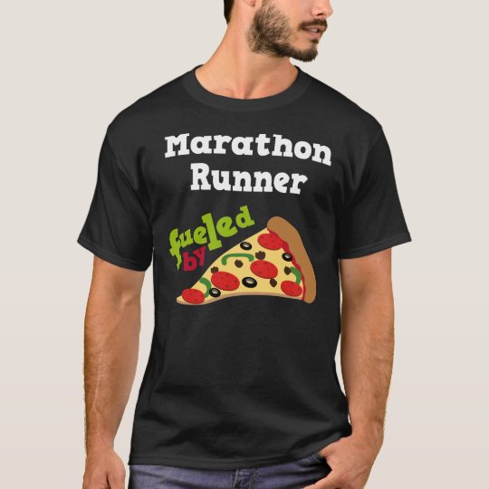 Marathon Runner (Funny) Pizza T Shirt