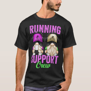 Marathon Runner Gnome For Teacher Running Support T-Shirt