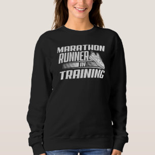 Marathon Runner In Training Cute Jogger Running Sweatshirt
