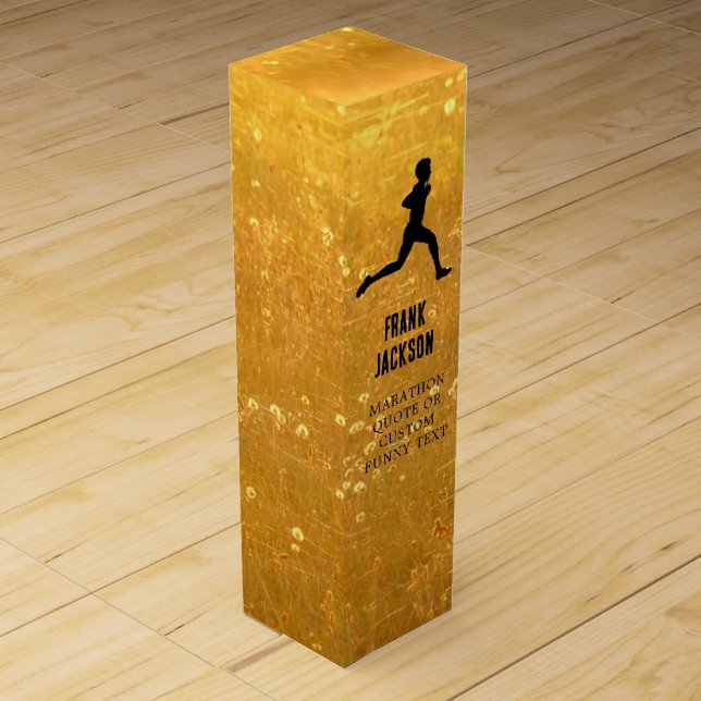 Marathon Runner Monogram Script Gift Box (Front)