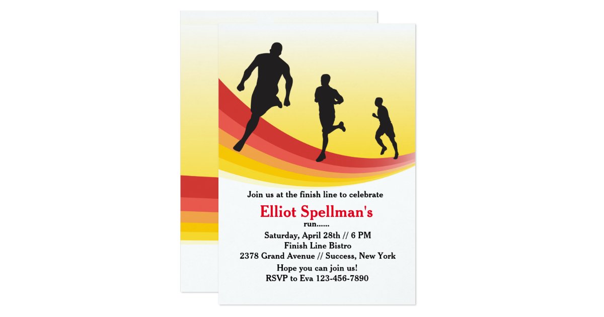 Marathon Party Invitations 5