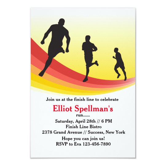 Marathon Party Invitations 3