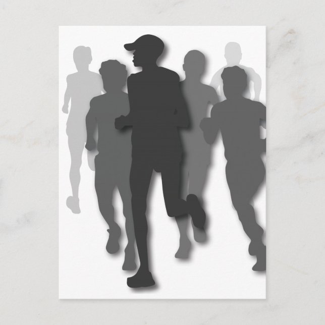 marathon runner postcard (Front)