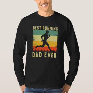 Marathon Runner Rad Dad Coach Best Running Dad Fat T-Shirt