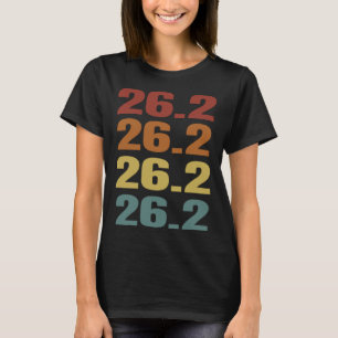 Marathon Runner Retro Running 26 2 Miles T-Shirt