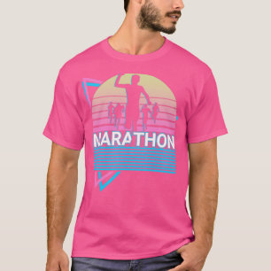 Marathon Runner Running Marathoner Retro Gift T-Shirt