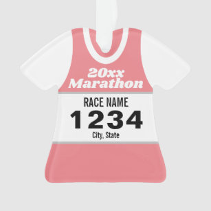 Marathon Runner Shirt Ornament