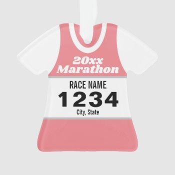 Marathon Runner Shirt Ornament by tshirtmeshirt at Zazzle