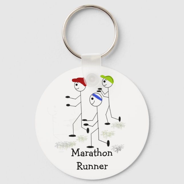 Marathon Runners Keychain (Front)