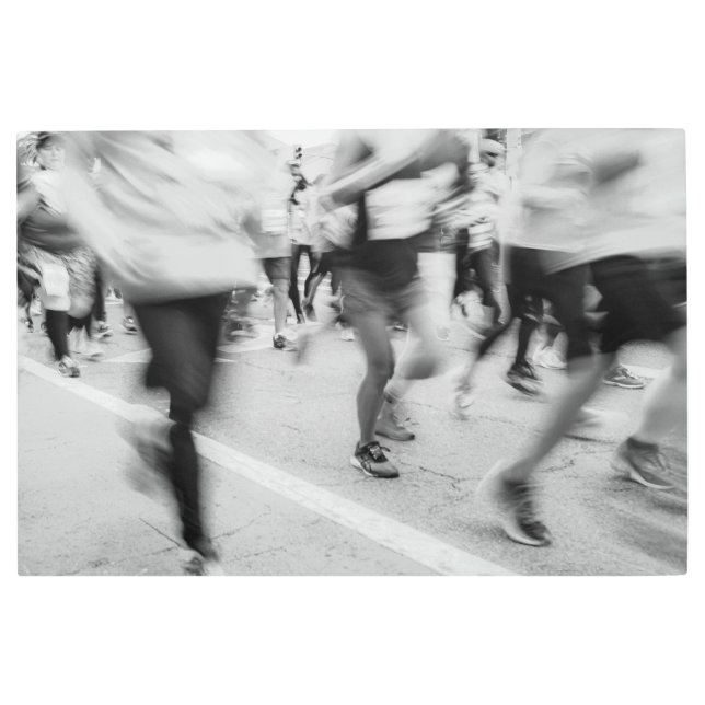Marathon Runners Metal Print (Front)