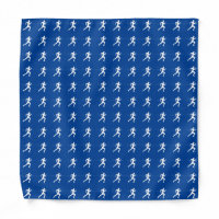 Marathon Runners on Blue 