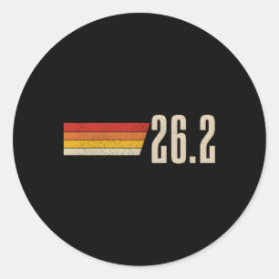 Marathon Running 262 Miles Marathon Runner Classic Round Sticker