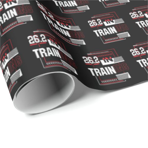 Marathon Running _ 262 in Training Abstract  Wrapping Paper