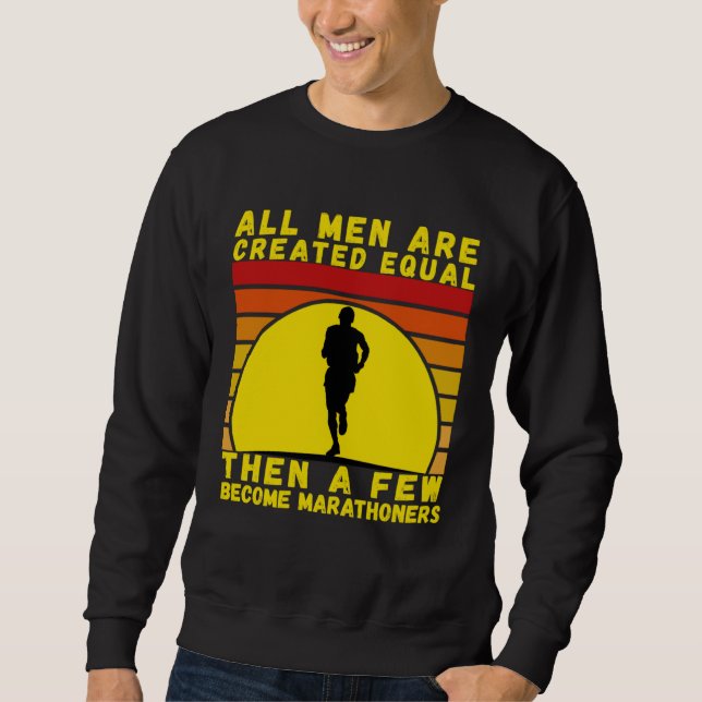 Marathon Running For Jogging  And Enthusiast Sweatshirt (Front)
