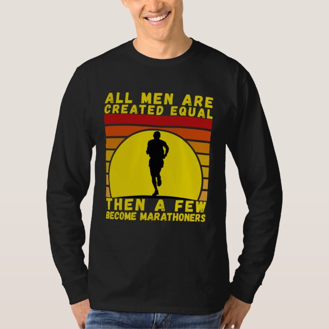 Marathon Running For Jogging  And Enthusiast T-Shirt (Front)