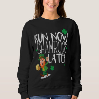 Marathon Running St Patricks Day Race 5k Runner Sweatshirt