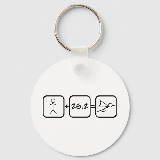 Marathon Superhero Keychain (Front)