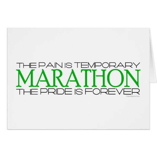 Marathon - The Pride is Forever Cards (Front Horizontal)
