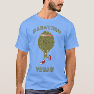 Marathon Vegan retro running artichoke T-Shirt