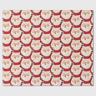 Marathoner Santa Funny Bold Sport Christmas Wrapping Paper