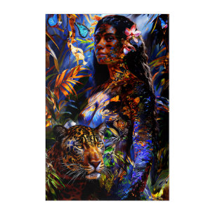 “Marayuna” -  Forest Palette - Women In Amazonia Acrylic Print