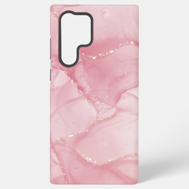 Marbal and gold glitter Samsung Galaxy S22 ultra Samsung Galaxy Case (Back)