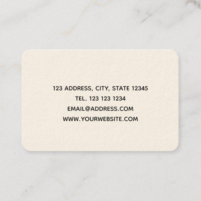 Marbeled Business Card (Back)