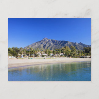 Marbella Beach on Costa del Sol in Spain Postcard