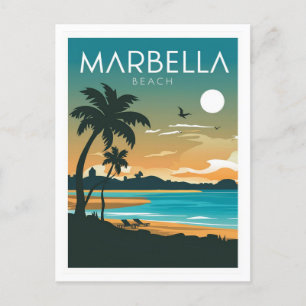 Marbella Beach Postcard