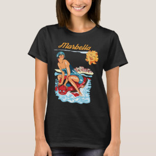 Marbella Spain Coast Retro Travel T-Shirt