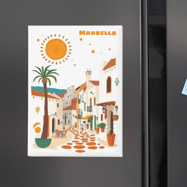 Marbella spain holiday mediterranean souvenir  magnet (Creator Uploaded)