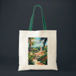 Marbella Spain Illustration Travel Art Vintage Tote Bag<br><div class="desc">Marbella retro vector travel design. Marbella,  a glamorous coastal city on Spain’s Costa del Sol,  is known for its golden beaches,  luxury resorts,  and vibrant nightlife.</div>