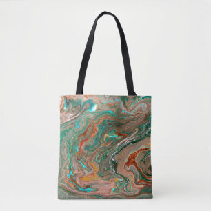 Marble abstract acrylic background. Marbling artwo Tote Bag