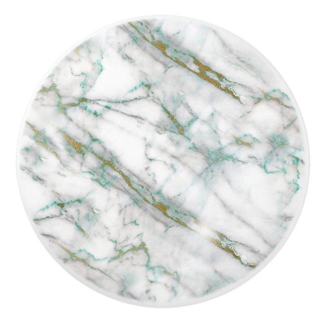 MARBLE ABSTRACT CUSTOM CERAMIC KNOB (Front)
