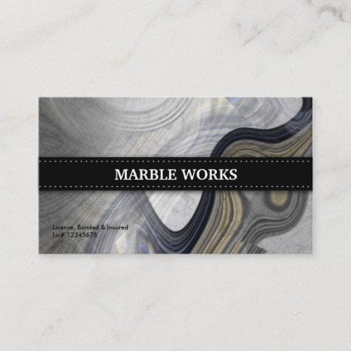 Marble Abstract Kitchen Remodeling Business Card