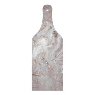 MARBLE ABSTRACT LILAC SILVER CUTTING BOARD