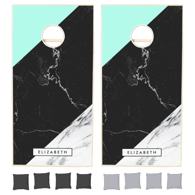 Marble Abstract Pattern Cornhole Set (Set)