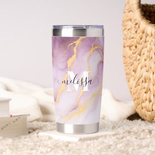 Marble Abstract Purple Insulated Tumbler