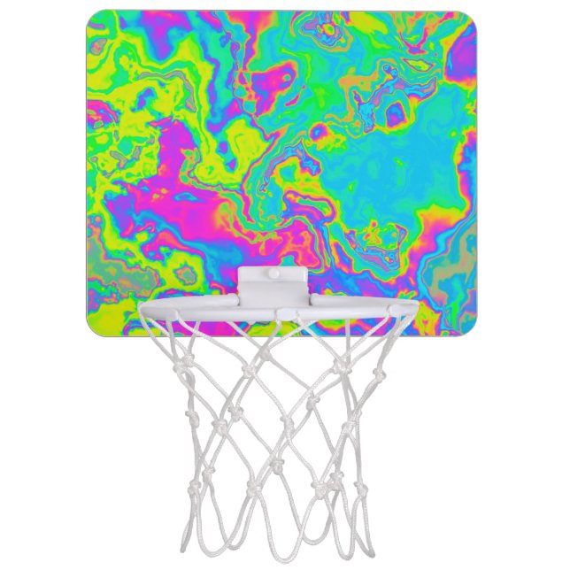 Marble Acid Mini Basketball Hoop (Front)