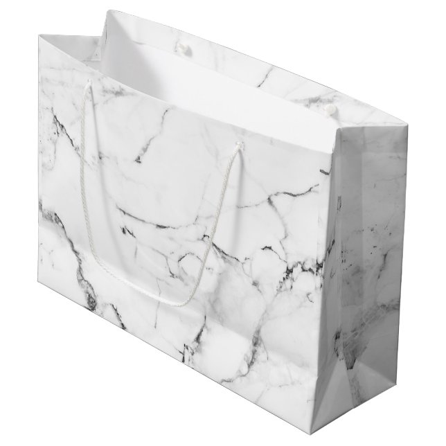 Marble Addiction Large Gift Bag (Front Angled)